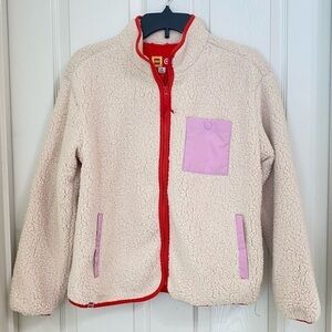 Lego x Target New Size S Contrast Pocket Sherpa Jacket Cream New Limited Edition